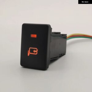 12V LEDライトライトスイッチ ウィング バックミラー スイッチ コネクタ レトロスイッチ 33X22MM トヨタ ランドクルーザー ヤリス RAV4 - Orange light