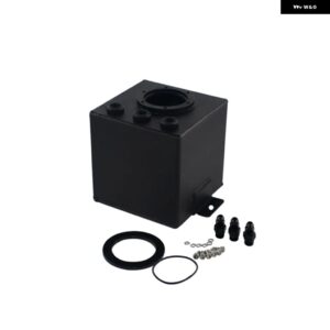 LIZHI RACING - 2L シルバーブラック ビレット アルミ燃料サージタンク / AN6サージタンク 3ピースAN6フィッティング付き LZ-TK83 - black