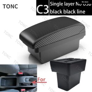 日産 NOTE E-POWER アームレスト 2016 - 21 車用 アームレスト 収納 ボックス USB付き 車内アクセサリー - C3 Black line No USB