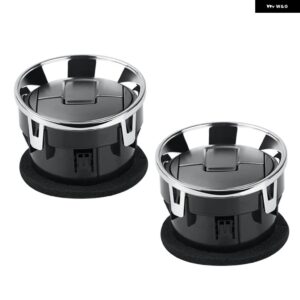 車用 ダッシュボード エアベント FORD F-150 2009-2014 LOBO 2009-2014 エアコン 吹き出し口 CL3Z19893EA - SilverBlack 2PCS