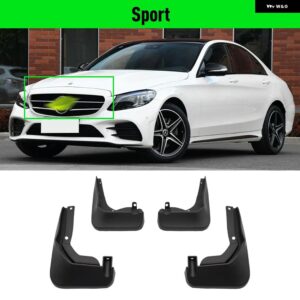 メルセデス ベンツ C クラス W205 2014 - 2022 2015 - 21 フェンダー マッド フラップ スプラッシュガード マッドガード マッド フラップ - Sport