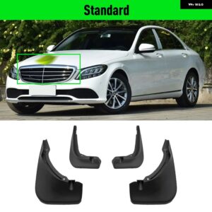 メルセデス ベンツ C クラス W205 2014 - 2022 2015 - 21 フェンダー マッド フラップ スプラッシュガード マッドガード マッド フラップ - Standard
