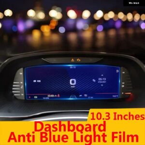 シュコダ オクタビア プロ A8 2021 2022 ナビゲーション強化フィルム 中央 制御 スクリーン フィルム HD アンチブルーフィルム プロテクター - Dashboard Blue Film