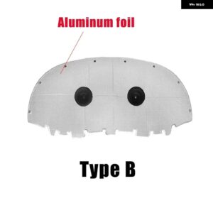 シュコダ コディアック 2017-2021 断熱 パッド フロント エンジン フード 防音 断熱 PET アルミホイル マットカバー - Type B