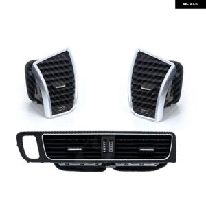 センター アームレスト エアベント アセンブリ アウディ Q5 2009 -2018 車フロント エアコン アウトレット ベント グリル フレーム 8R1820902 8R1820951 - 1 Set