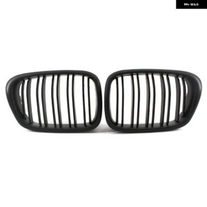 BMW 5シリーズ E39 525I 528I 530I 540I M5 1999-2003 フロント バンパー レーシング グリル キドニー グリル マットブラック/グロスブラック - Matte Black