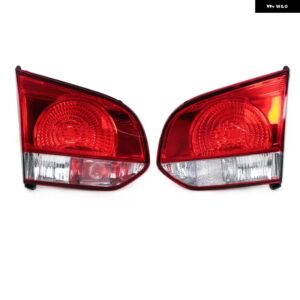 VW ゴルフ MK6 ゴルフ 6 ハッチバック 2009 2010-2013 車用 テールライト テールライト リア リバース ドライビングサイドランプ バルブ 無 - Pair Inside