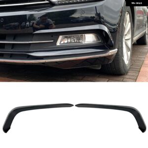 フォルクスワーゲン VW パサート B8 ヴァリアント 2016 2017 2018-2020 フォグ フロントライト フレーム カバー トリム レーシング ステッカー グリル - Glossy Black