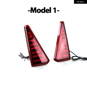 2個 車用点滅LED リフレクター ランプ リア フォグランプ バンパー ライト ブレーキ ハザード灯 トヨタ ノア ヴォクシー 80系 - Model 1