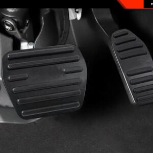 車用アクセルブレーキレストフットペダル 日産 ルークス サクラ 内装 パーツ アクセサリー 合金 - black