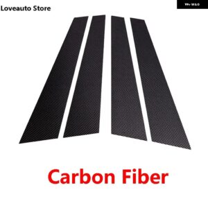 日産 ティアナ J32 2012 2011 2010 窓中央柱 B C ピラー カバー トリム 外装 フレーム ストリップアクセサリー 2008 2009 - Carbon Fiber 6Pcs