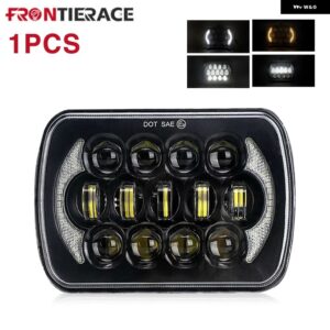 オート ヘッドライト FINDE 5X7/6X7 LED DRL トヨタ ピックアップ トラック プロジェクターハイロービームハロー 30000LM 400W カーアクセサリー - 1PCS Type G