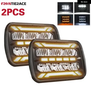 オート ヘッドライト FINDE 5X7/6X7 LED DRL トヨタ ピックアップ トラック プロジェクターハイロービームハロー 30000LM 400W カーアクセサリー - 2PCS Type I