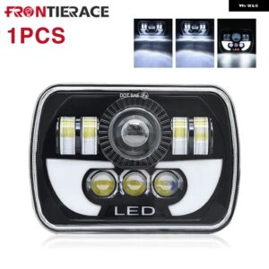 オート ヘッドライト FINDE 5X7/6X7 LED DRL トヨタ ピックアップ トラック プロジェクターハイロービームハロー 30000LM 400W カーアクセサリー - 1PCS Type B