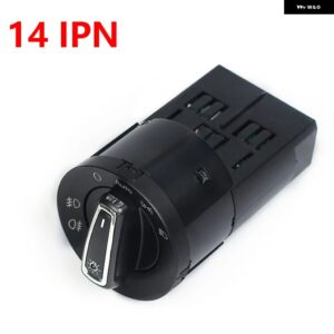 オート ヘッドライト ヘッドランプ スイッチ ライトセンサー REVW ゴルフ ジェッタ B6 MK5 MK6 ティグアン トゥーラン パサート ポロ ボラ 3BD941531 - 14 pin