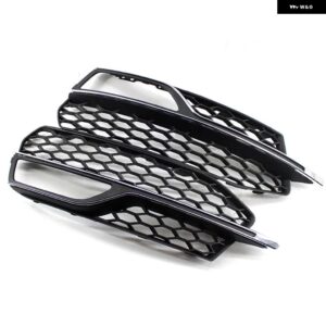 アウディ A3 S-LINE 2013-2015 2016 フロント バンパー フォグランプ グリル グリル フォグランプ カバー フレーム メッシュ 8V3807681Q 8V3807682 - With Holes-1pair