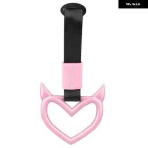 ツリカワ ハンドルリング ハート トレイン バス ハンドストラップ スタイリング ドリフト チャーム カーハザード牽引ストラップフック ステッカー 1個 - style 3