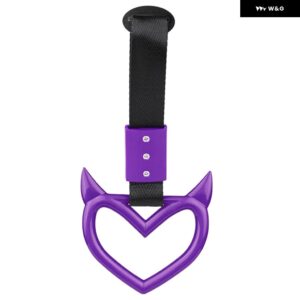 ツリカワ ハンドルリング ハート トレイン バス ハンドストラップ スタイリング ドリフト チャーム カーハザード牽引ストラップフック ステッカー 1個 - style 5