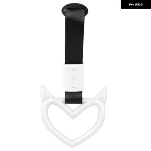 ツリカワ ハンドルリング ハート トレイン バス ハンドストラップ スタイリング ドリフト チャーム カーハザード牽引ストラップフック ステッカー 1個 - style 6