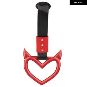 ツリカワ ハンドルリング ハート トレイン バス ハンドストラップ スタイリング ドリフト チャーム カーハザード牽引ストラップフック ステッカー 1個 - style 4