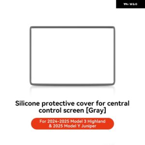テスラ モデル3 Y ハイランド ジュニパー 2021-2025 シリコン トリム カバー セントラ ル コントロール ナビゲーションスクリーン プロテクター - M3Y Highland Juniper4