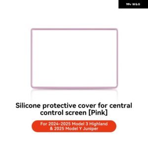 テスラ モデル3 Y ハイランド ジュニパー 2021-2025 シリコン トリム カバー セントラ ル コントロール ナビゲーションスクリーン プロテクター - M3Y Highland Juniper5