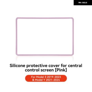 テスラ モデル3 Y ハイランド ジュニパー 2021-2025 シリコン トリム カバー セントラ ル コントロール ナビゲーションスクリーン プロテクター - M3 Y 2021-20237