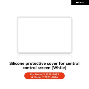テスラ モデル3 Y ハイランド ジュニパー 2021-2025 シリコン トリム カバー セントラ ル コントロール ナビゲーションスクリーン プロテクター - M3 Y 2021-2023