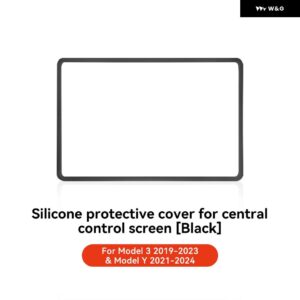 テスラ モデル3 Y ハイランド ジュニパー 2021-2025 シリコン トリム カバー セントラ ル コントロール ナビゲーションスクリーン プロテクター - M3 Y 2021-20232
