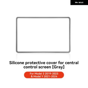 テスラ モデル3 Y ハイランド ジュニパー 2021-2025 シリコン トリム カバー セントラ ル コントロール ナビゲーションスクリーン プロテクター - M3 Y 2021-20233