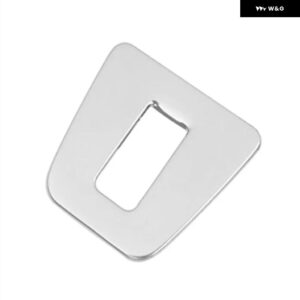 ステンレス カー ステッカー カバー スイッチ ボタン パネル VW フォルクスワーゲン ティグアン 2 MK2 2016 2017 2018 カーアクセサリー - Silver