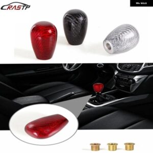 汎用 カーボンオーバル マニュアル ギア シフト ノブ アダプター 付きほとんど車 装飾 クラシック スタイル RS-SFN105
