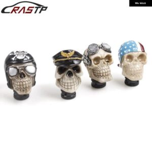 汎用 カー ギア シフト ノブ スカルヘッド 樹脂ギア マニュアル トランス ミッション ギア シフト ノブ シフター レバー RS-SFN044