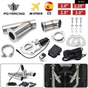 2.0インチ 2.25インチ 2.5インチ 3.0インチ 電動 ステンレス 製排気カットアウト カットアウトダンプ バルブ /スイッチ リモコン 付き PQY5295