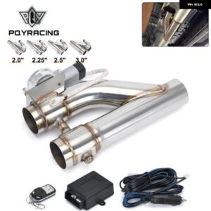 汎用 2インチ 2.25インチ 2.5インチ 3.0インチ ステンレス 304 電動排気ダウン パイプ カットアウト Eカットアウト デュアル バルブ リモートワイヤレス