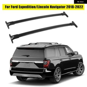車用ルーフラック クロスバー フォード エクスペディション/リンカーン ナビゲーター 2018-2022 キャリア カヤック カーゴ キャリア ルーフレール 45-50KG
