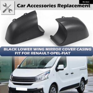 RHYMING バックミラー キャップ サイドミラー カバー ハウジング VAUXHALL VIVARO RENAULT TRAFIC FIAT TALENTO VAN 2015-2018