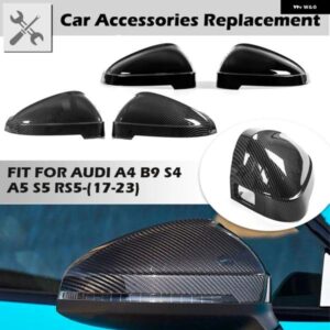 サイドミラー カバー バックミラー キャップ アウディ A4 A5 B9 2017 - 23 S4 RS4 S5 RS5 オールロード クワトロ