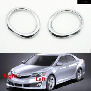 1ペア 車用フロント フォグライト ランプ フレーム ブラケット クローム トリム トヨタ カムリ SE セダン 2012 2013 2014 USモデル