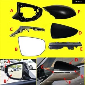 LHD 車用バックミラー カバー ウィンカーライト フレーム レクサス ES200 ES250 ES300H ES350 2018-2024 UX200 UX260 2019-2024