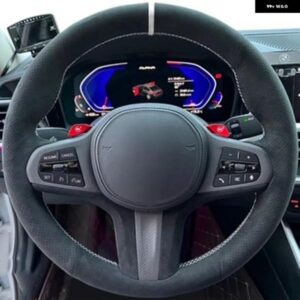滑り止めスエードカー ステアリングホイール カバー BMW M スポーツ G30 G31 G32 G20 G21 G11 G12 G14 G15 G16 X3 G01 X4 G02 X5 G05 X7 G07