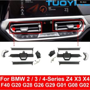 車フロントミドルセンターACベント グリル クリップ スライダー リペアキット BMW 2/3/4シリーズ X3 X4 F40 F44 G20 G28 G26 G29 G01 G08 G02