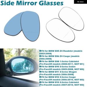 BMW E90 ミラー ヒーター 曇り止め サイドミラー ガラス バックミラー BMW E90 E91 E92 E93 M3 スタイル E80 E81 E87