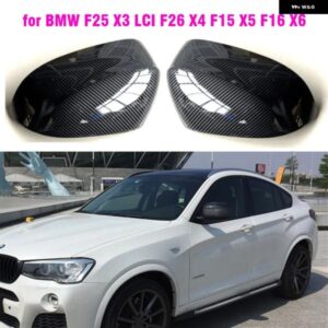 車サイドドアバックミラー サイドミラー カバー キャップ BMW F15 X5 F16 X6 F25 X3 F26 X4 2014 - 18 パーツ スタイリング