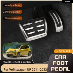 AT MT車用フットペダル フォルクスワーゲン VW UP E-UP シュコダ シティゴ SEAT MII 2011~2022 ガスアクセル ブレーキ ステンレス ペダル パッド