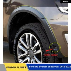 3インチフェンダーフレア フォード エベレスト エンデバー 2016 - 23 ホイールアーチ マッドガード センサーホール付き