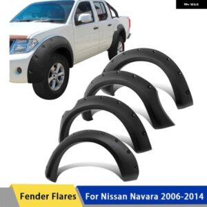 フェンダーフレア ナット付き マッドガード ホイールアーチ 日産 ナバラ D40 2006 - 14 カーアクセサリー