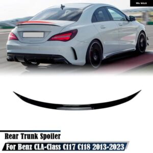 リアウィングスポイラー メルセデス ベンツ CLA クラス C117 C118 CLA200 CLA260 CLA45 AMG 2013-2023 車用 リア トランク ブートリップスポイラー ウィング