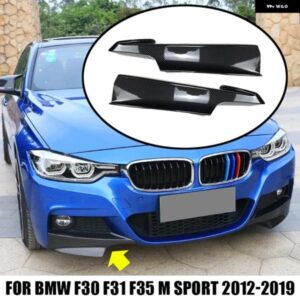 BMW アクセサリー 3シリーズ F30 F31 F35 Mスポーツ 320I 325I 328I 335I 2012-2019 フォグランプ カバー トリム フロント カナード スプリッター ボディ
