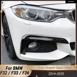 フロントアッパー トリム スプリッタースポイラー キット フォグランプ カバー BMW 4シリーズF32 F33 F36 Mスポーツ420I 428I 435I 440I Mテック2014-2020